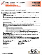 Image of Notice of Privacy