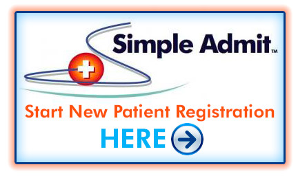 Simple Admit Start New Patient Registration Here